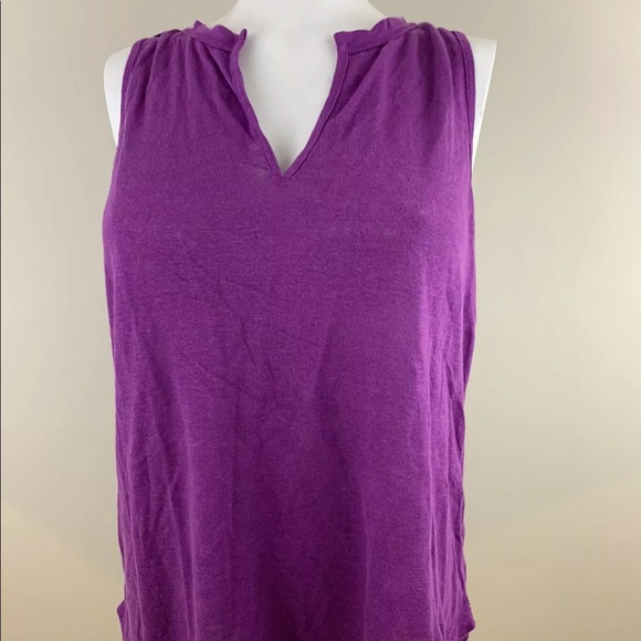 Athleta Tops - Athleta Womens Purple Small Ikat Medallion Linen S